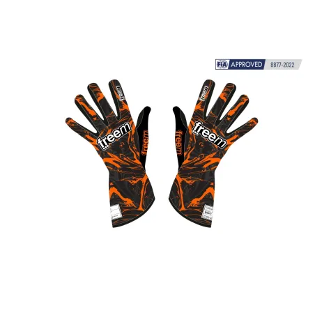 Gloves K-SLIGHT 24 STAIN CIK-FIA FREEM [black/orange]