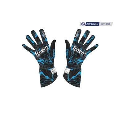 Gloves K-SLIGHT 24 STAIN CIK-FIA FREEM [black/blue]