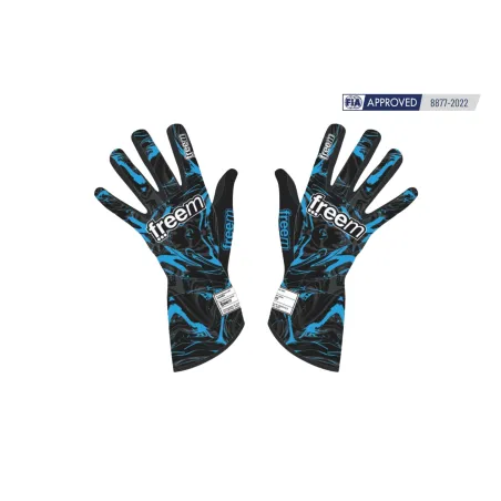 Guanti K-SLIGHT 24 STAIN CIK-FIA FREEM [nero/azzurro]