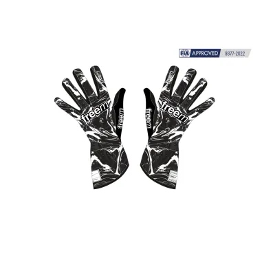 Guanti K-SLIGHT 24 STAIN CIK-FIA FREEM [nero/bianco]