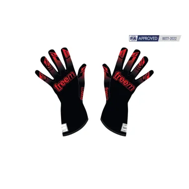 Guantes K-SLIGHT 24 CLOVE CIK-FIA FREEM [negro/rojo]