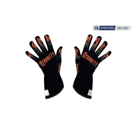 Guanti K-SLIGHT 24 CLOVE CIK-FIA FREEM [nero/arancione]