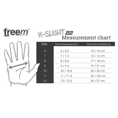 Guanti K-SLIGHT 22 FREEM [blu/giallo fluo]