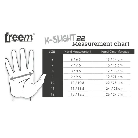 Guanti K-SLIGHT 22 FREEM [blu/giallo fluo]