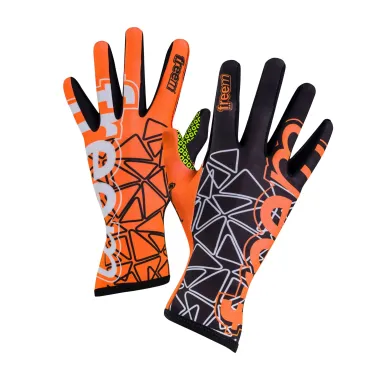 Guantes K-SLIGHT 22 FREEM [negro/naranja fluorescente]
