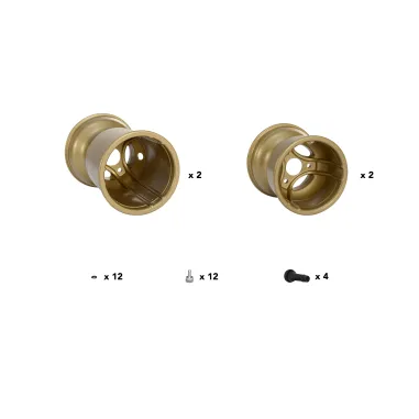 Complete set of magnesium rims 130-210 MXJ OK-KZ-DD2 OTK