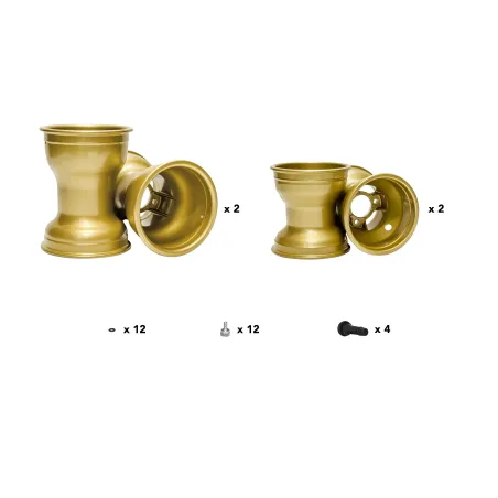 Complete set of aluminium rims 130-180 AXP OK-KZ-DD2 OTK