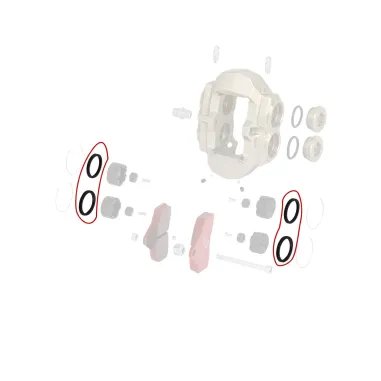 Front brake caliper gasket for BSS KZ-DD2 OTK