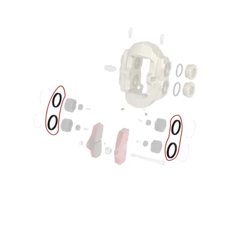 Front brake caliper gasket for BSS KZ-DD2 OTK