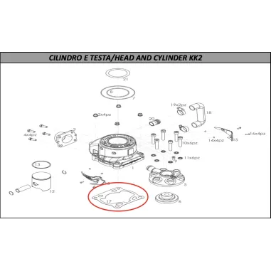 Junta de cilindro KK2 KZ MODENA ENGINES