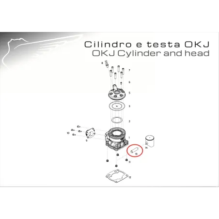 Piston pin OK/OKJ/OKN MODENA ENGINES