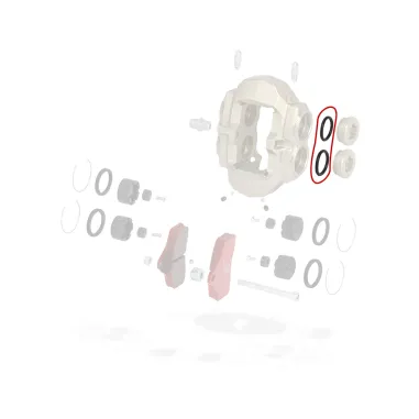 O-ring tapa de la abrazadera delantera BSS KZ-DD2 OTK