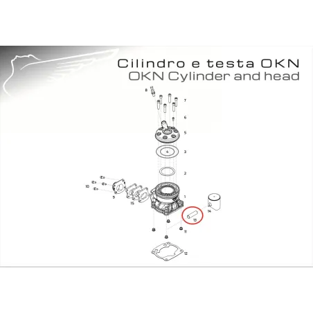 Perno de pistón OK-OKN-OKJ MODENA ENGINES