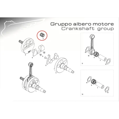Gabbia piede biella 15x19x19.7 MODENA ENGINES