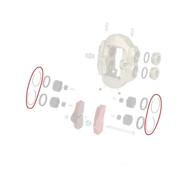 Clip grueso pinza de freno delantero BSS KZ-DD2 OTK