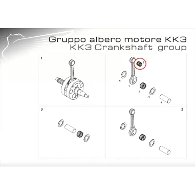 Jaula de la biela 15x19x19.7 MODENA ENGINES