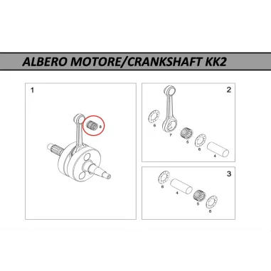 Small end needle roller cage 15x19x19.7 MODENA ENGINES