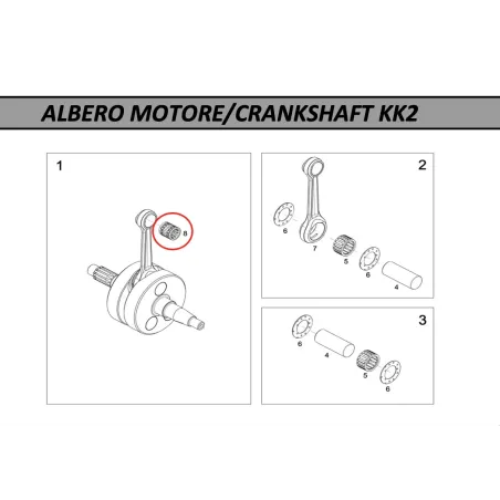 Gabbia piede biella 15x19x19.7 MODENA ENGINES