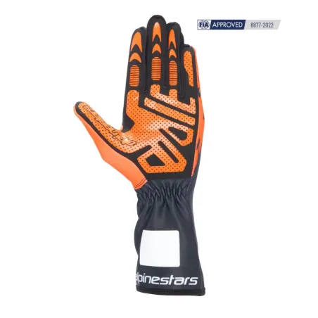 Guanti TECH-1 RACE V3 CIK-FIA ALPINESTARS [nero/arancione/bianco]