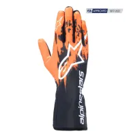 Guanti TECH-1 RACE V3 CIK-FIA ALPINESTARS [nero/arancione/bianco]
