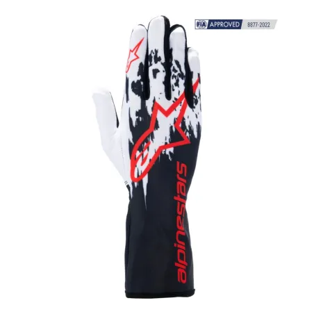 Gloves TECH-1 RACE V3 CIK-FIA ALPINESTARS [black/white/red]