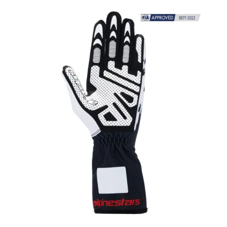 Guanti TECH-1 RACE V3 CIK-FIA ALPINESTARS [nero/bianco/rosso]