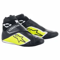 Scarpe pilota auto SUPERMONO V2 ALPINESTARS [nero/giallo fluo/bianco]
