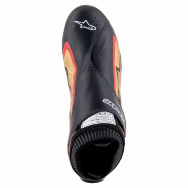 Zapatillas de piloto de coche SUPERMONO V2 ALPINESTARS [negro/oro/rojo]
