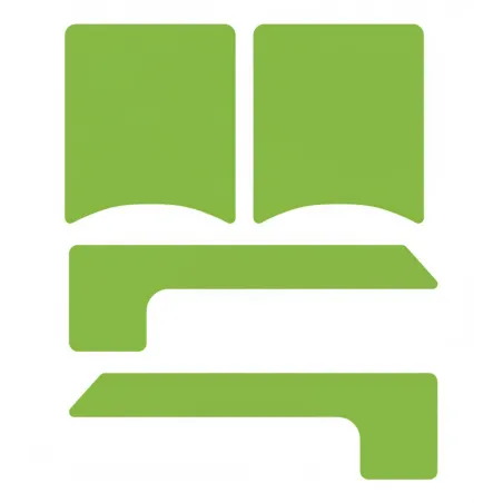 Rear bumper stickers kit OK-KZ-DD2 KART REPUBLIC GROUP - PAROLIN