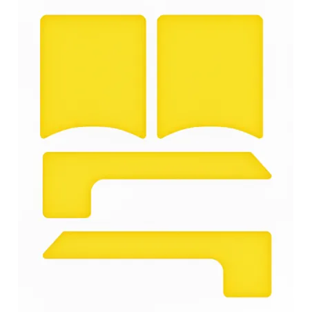 Kit de pegatinas parachoques trasero OK-KZ-DD2 KART REPUBLIC GROUP - PAROLIN