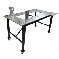 Banco de apoyo plegable para chasis de karts