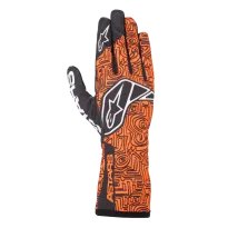 Guanti TECH-1 K RACE V1 VERTICAL ALPINESTARS [arancione fluo]