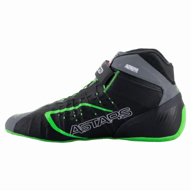 Pilot shoes TECH-1 KX V2 ALPINESTARS [black/dark gray/green fluo]