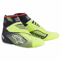 Zapatillas de piloto TECH-1 KZ V2 ALPINESTARS [negro/amarillo fluorescente]