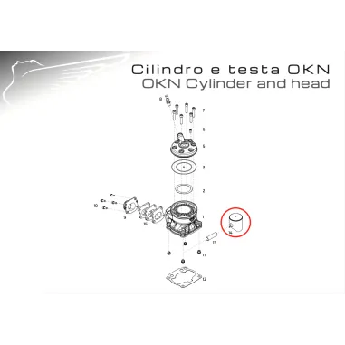 Pistón completo OK-OKN-OKJ MODENA ENGINES