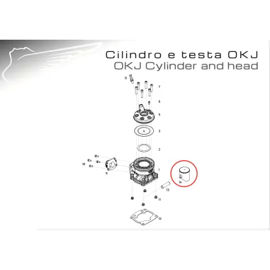 Pistón completo OK-OKN-OKJ MODENA ENGINES