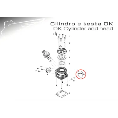 Complete piston OK-OKN-OKJ MODENA ENGINES