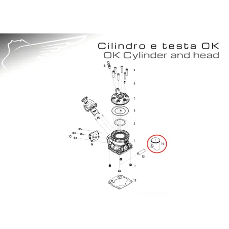 Pistón completo OK-OKN-OKJ MODENA ENGINES