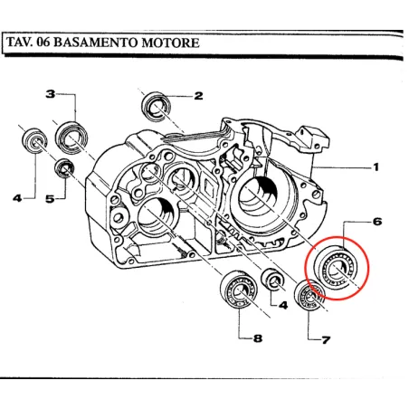 Cuscinetto banco 6205 C4 KZ TM KART