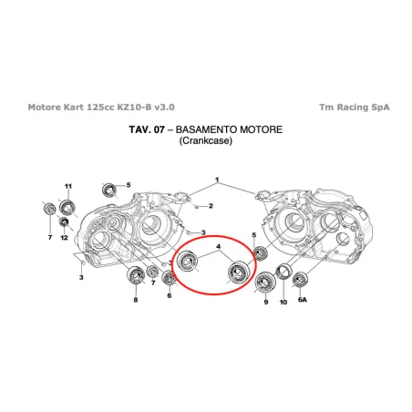 Cojinete de banco 6205 C4 KZ TM KART