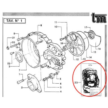 Complete o-ring gasket kit KV95 TM KART