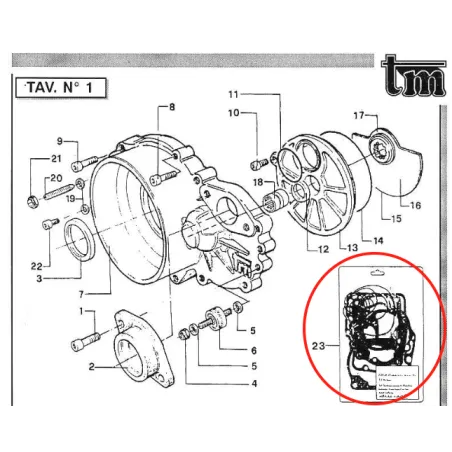 Kit de juntas completo con o-ring KV95 TM KART