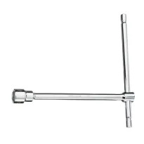 Llave en T simple hexagonal cromada BETA