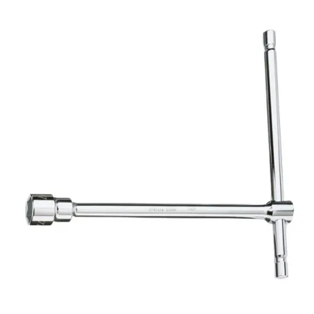 Llave en T simple hexagonal cromada BETA