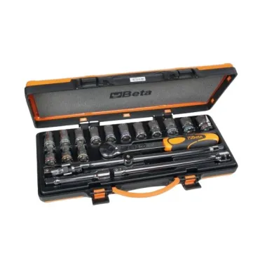 Cassetta da 19 pezzi assortimento 1/2" C14 BETA
