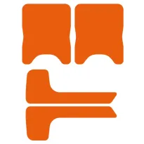 Rear bumper sticker kit OK-KZ-DD2 compatible KG