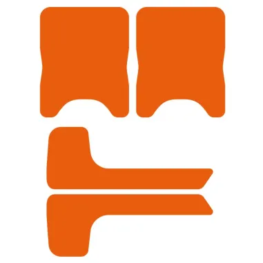 Kit adhesivo parachoques trasero OK-KZ-DD2 compatible KG