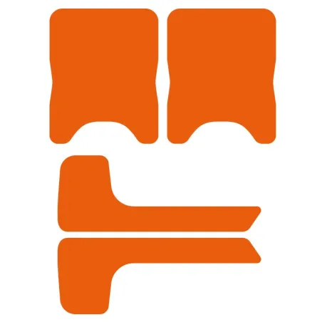 Kit adesivi paraurti posteriore OK-KZ-DD2 compatibile KG