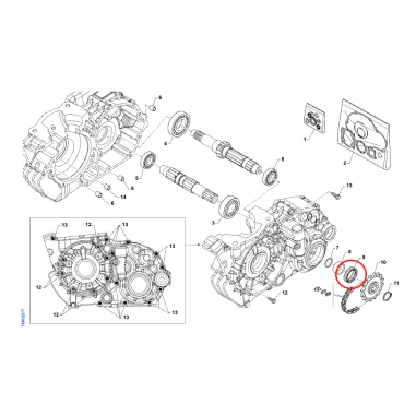 Chain sprocket oil seal 26x37x7 KZ TM KART