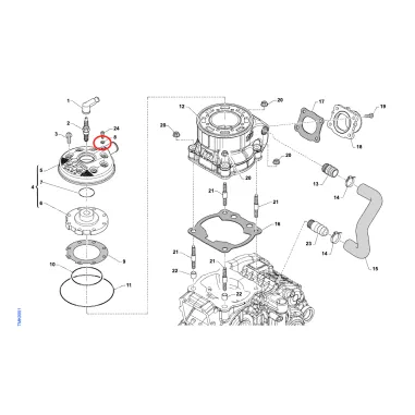Rondella in rame 5x9x1,5mm R2-R3 KZ TM KART